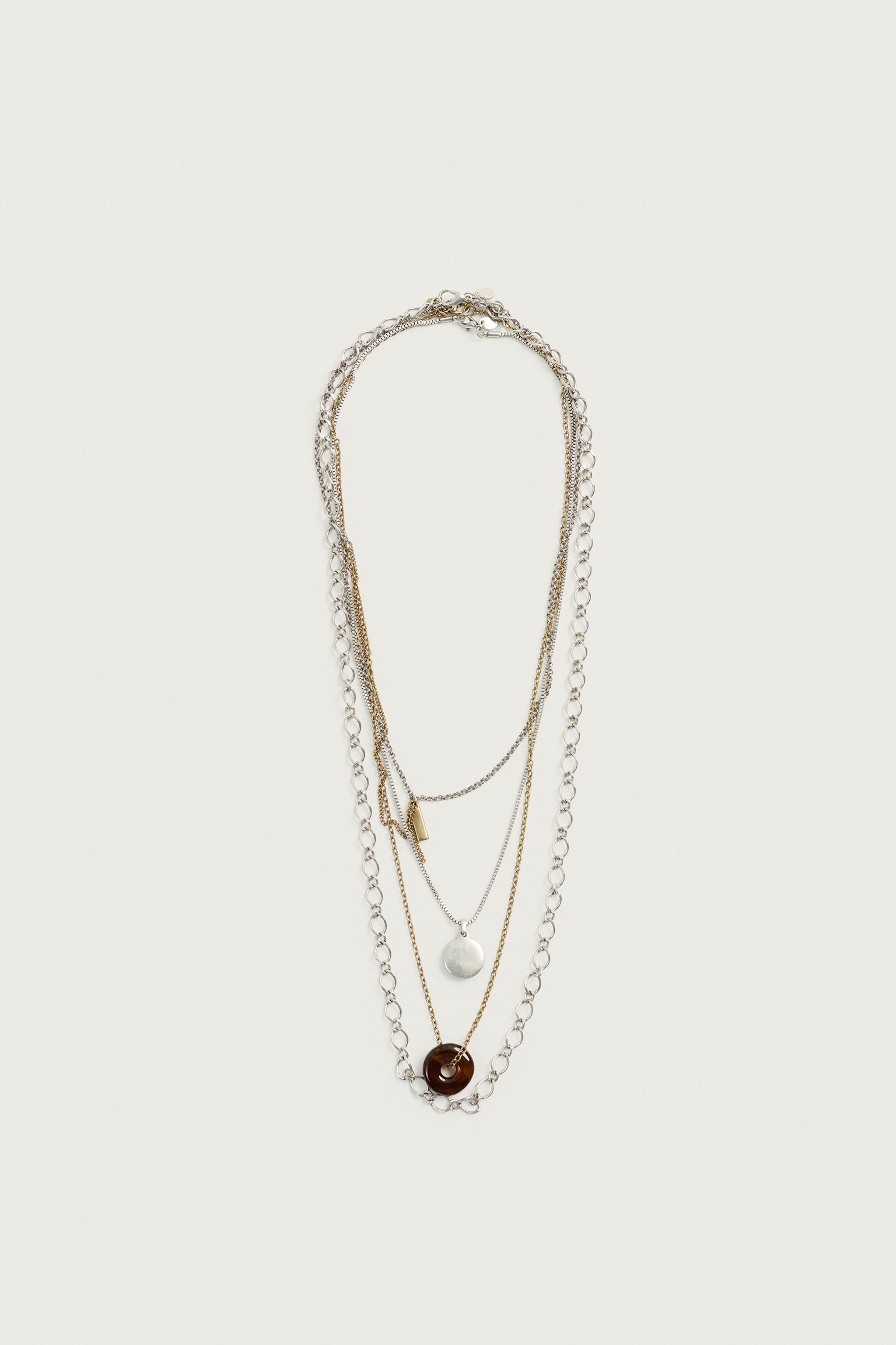 SET OF 4 MIXED NECKLACES