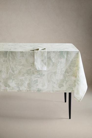 PLANT PRINT TABLECLOTH - GREENISH by Zara - Image 0