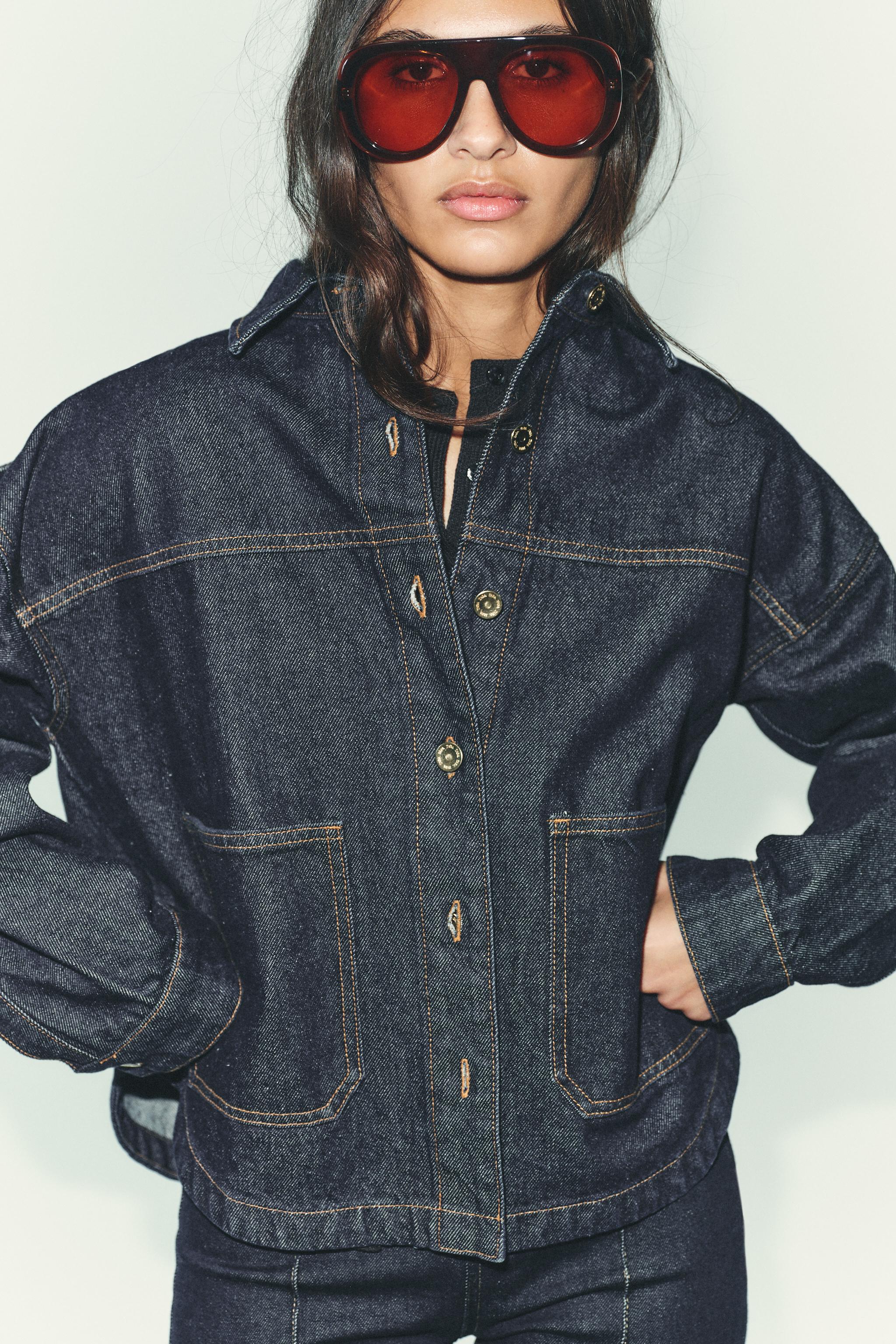 【ZARA WOMAN】2wayダメージデニムジャケット Women's Denim Jackets | ZARA United States