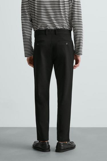 PANTALON CHINO STRUCTURÉ CONFORTABLE - Noir de Zara - Image 2