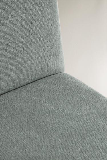 COTTON SWIVEL ACCENT CHAIR - Duck blue by Zara - Image 2