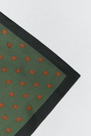 FOULARD EN SOIE SOSHIOTSUKI X ZARA - Vert de Zara - Image 5