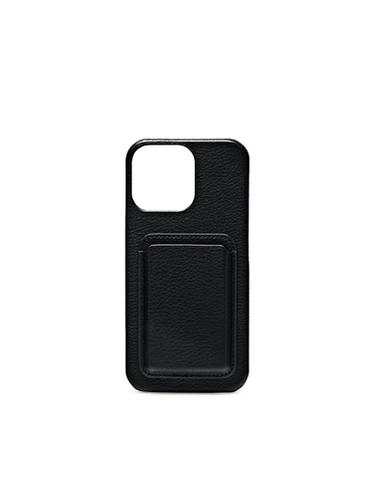 Coque iPhone Pro Max en cuir nappa - Noir de Zara