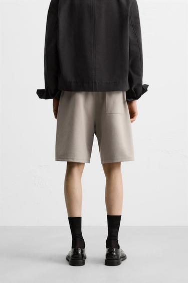 TECHNICAL OVERSIZED FIT JOGGER BERMUDA SHORTS - Dark grey by Zara - Image 2