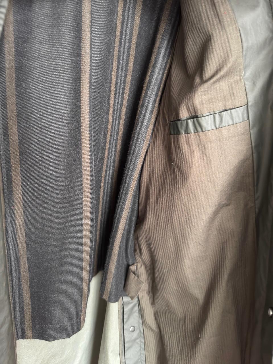 WAXED TRENCH COAT WITH CONTRAST COLLAR - Image 6