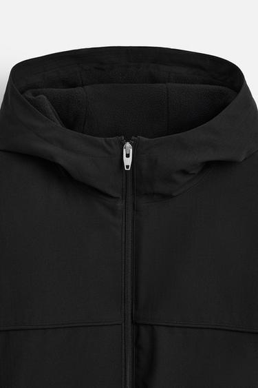 COMBINED FLEECE TECHNICAL JACKET - Black by Zara