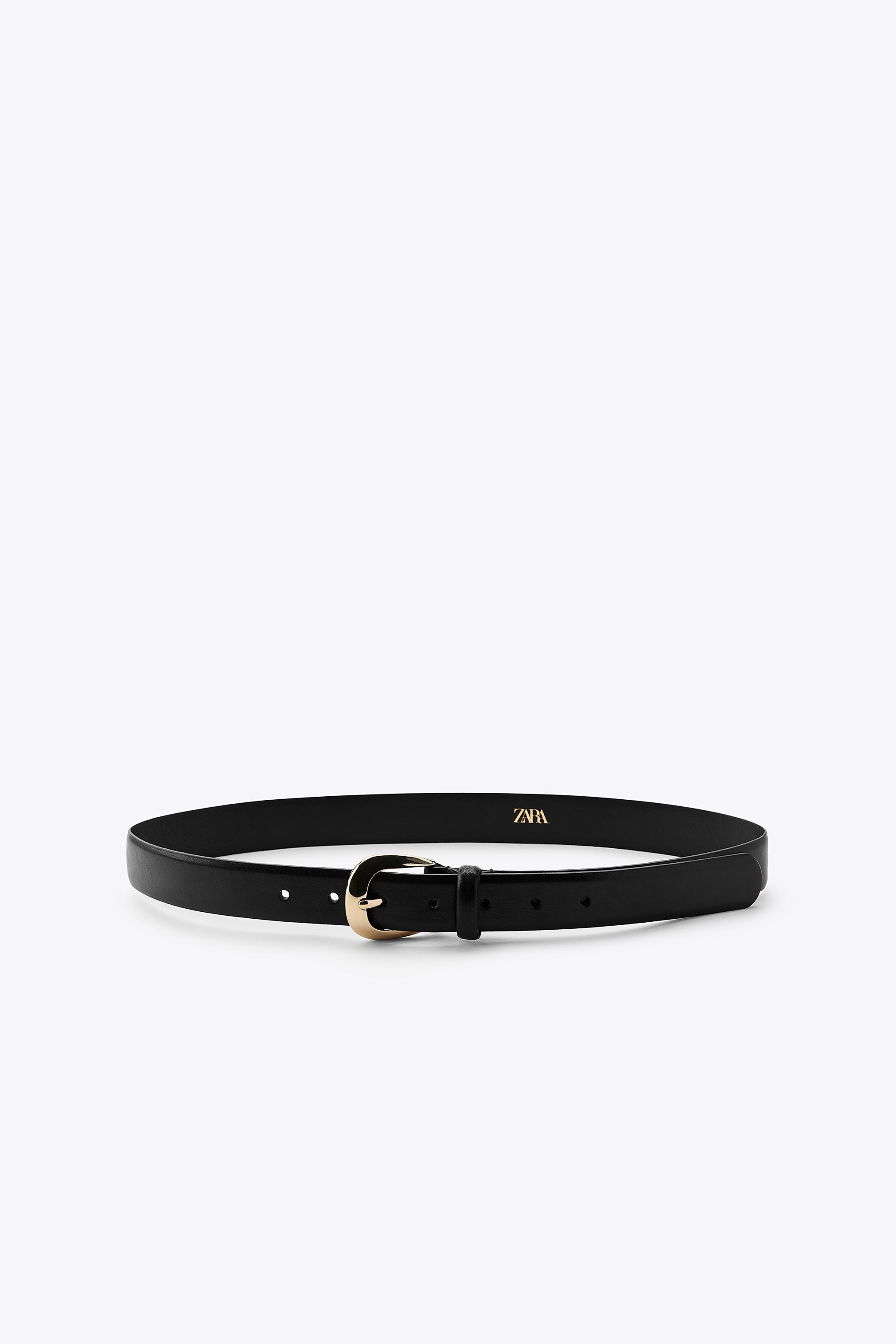 新作⭐︎ZARA ベルト テクスチャー ベスト S ブラック ゴールドボタン Z1975 デニム ゴールドボタン ベスト - ブルー | ZARA Japan / 日本
