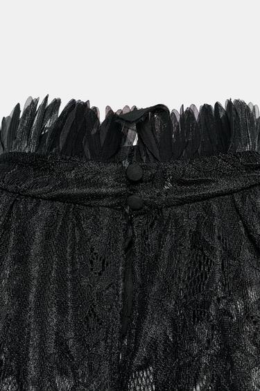 BODY HALTER EN DENTELLE - Noir de Zara - Image 5