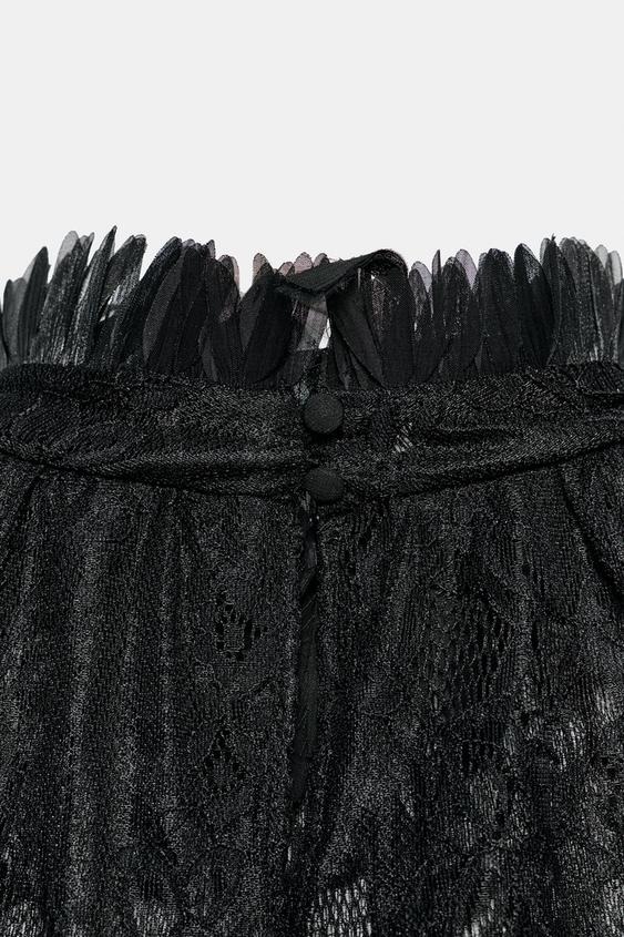 BODY HALTER EN DENTELLE - Noir de Zara - Image 5