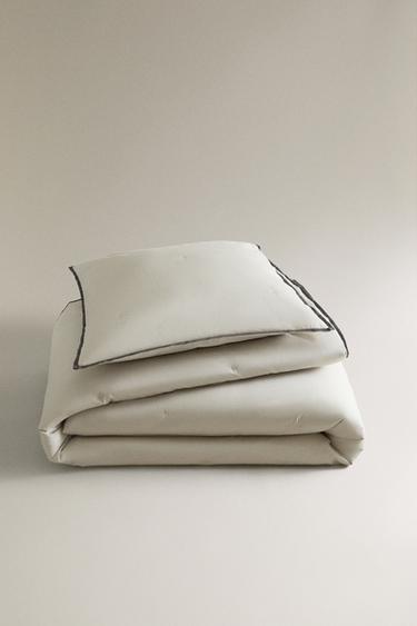 TRAPUNTA SATIN LINO A PUNTI - Grigio chiaro di Zara