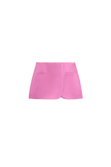 LINEN BLEND SKORT