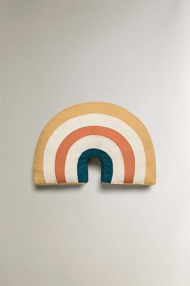 KIDS' RAINBOW CUSHION - Multicoloured by Zara - Image 3