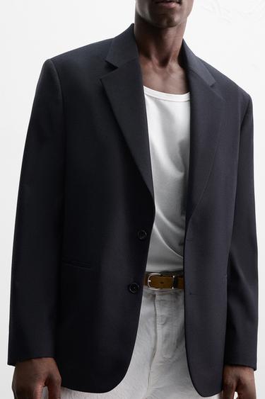 Zara 限量版休閒版西裝外套 - 海藍色
