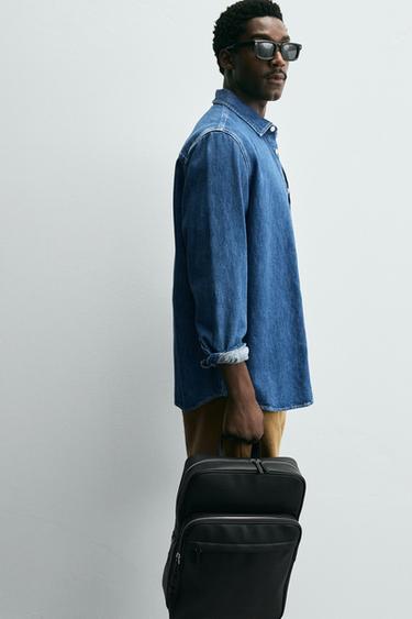 MOCHILA TEXTURA - Negro de Zara - Imagen 0