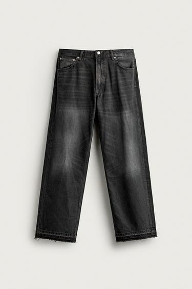 LOOSE-FIT JEANS - Charcoal by Zara
