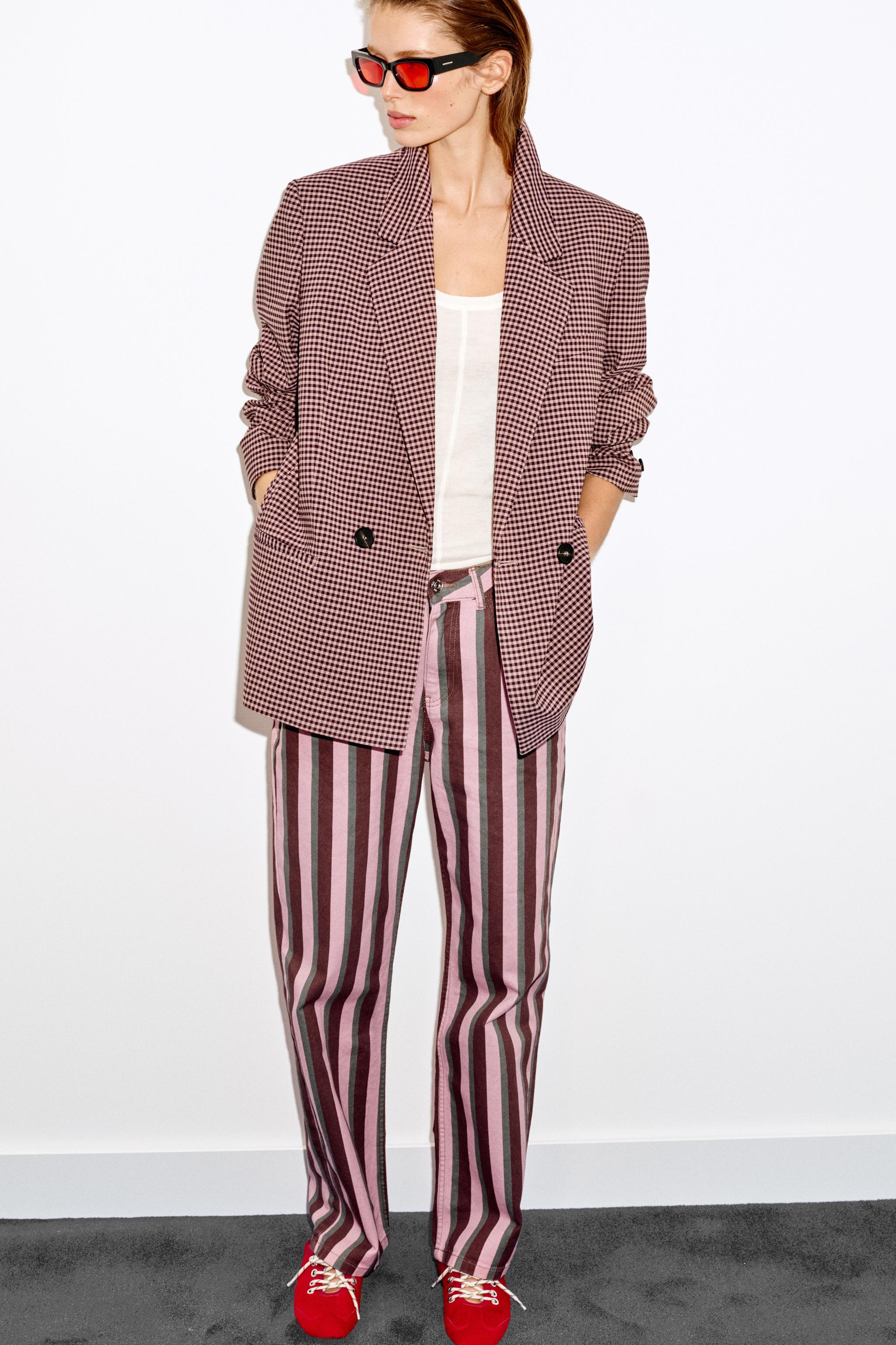 VESTE OVERSIZE À CARREAUX VICHY