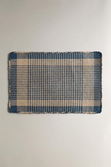 CHECKED PAPER PLACEMAT - Blue by Zara - Image 0