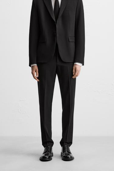 COMFORT SUIT TROUSERS - Black by Zara