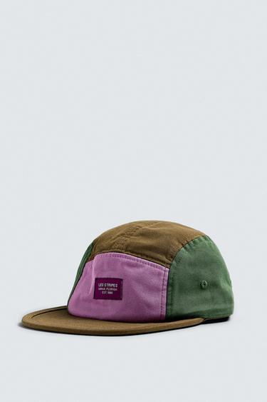 COLOUR BLOCK FLAT PEAK CAP - Multicoloured by Zara