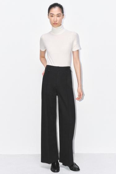 JEAN COUPE LARGE ET TAILLE HAUTE COLLECTION ZW - Noir de Zara - Image 5