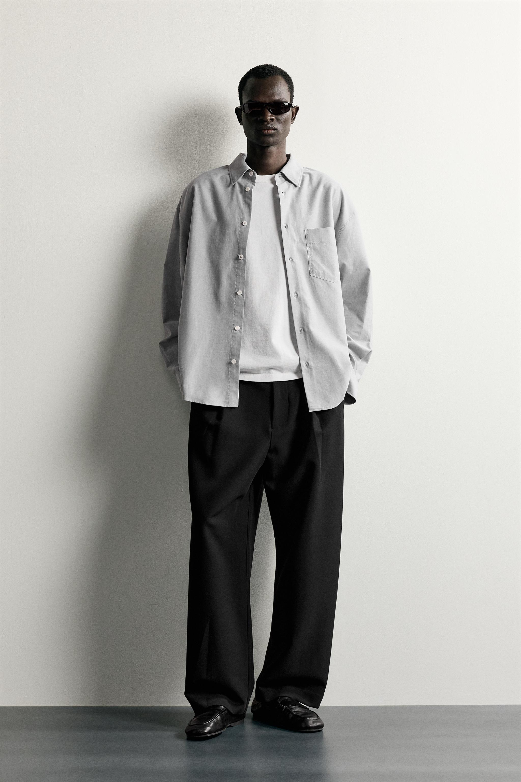 CHEMISE OVERSIZE À POCHE