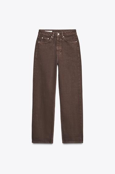 JEAN TRF MOM FIT TAILLE HAUTE - Marron de Zara - Image 4