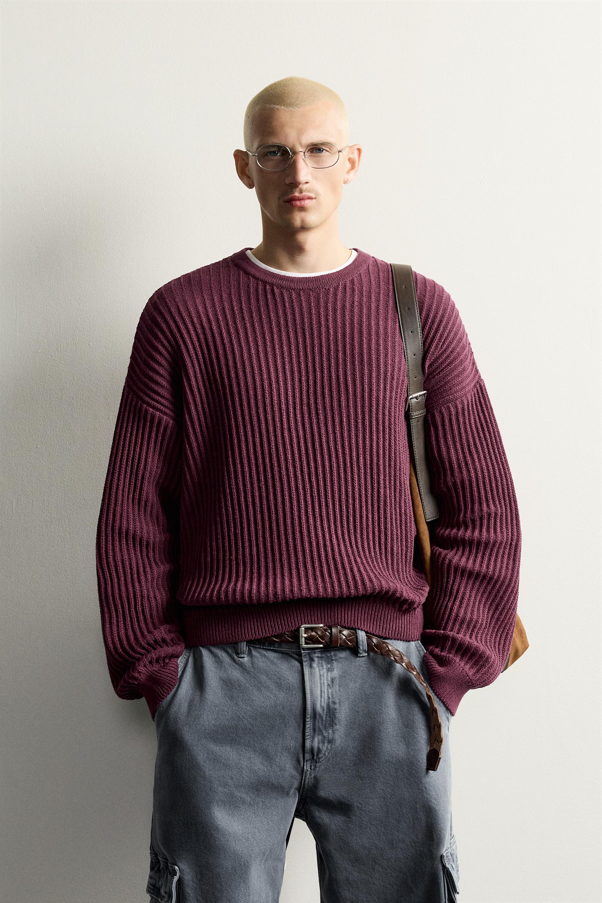 TEXTURED BOXY FIT JUMPER