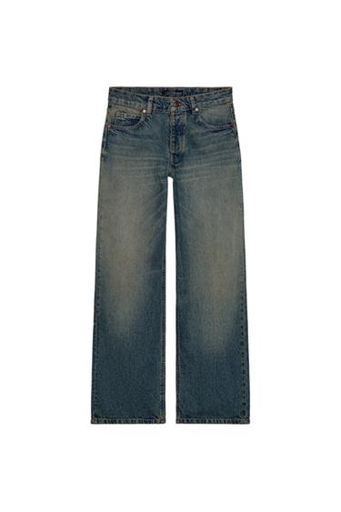 JEAN Z1975 DROIT LOOSE FIT TAILLE MOYENNE - Indigo de Zara