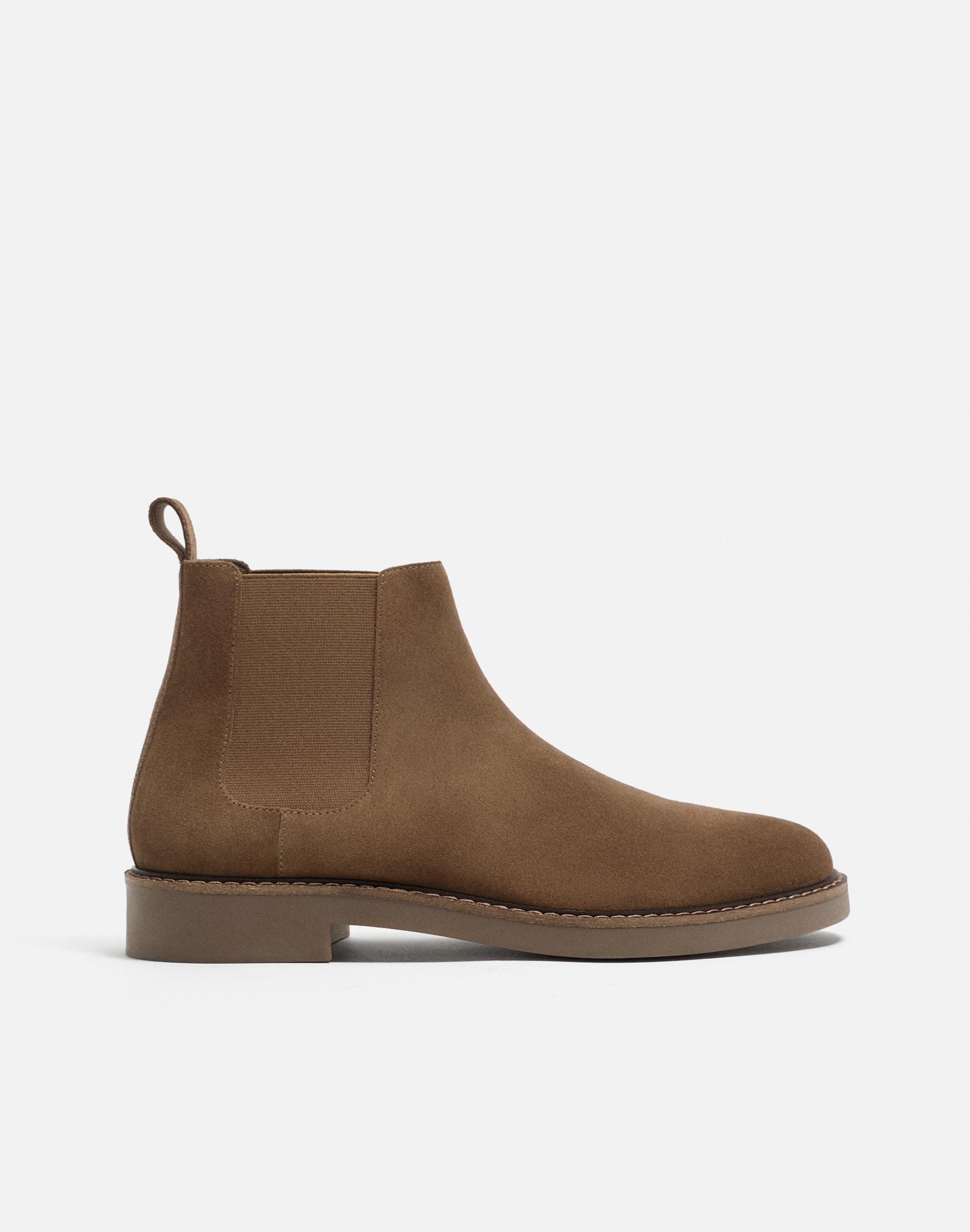 ZARA - 【ザラ】ZARA レザー レースアップ ロング ブーツ サイド
