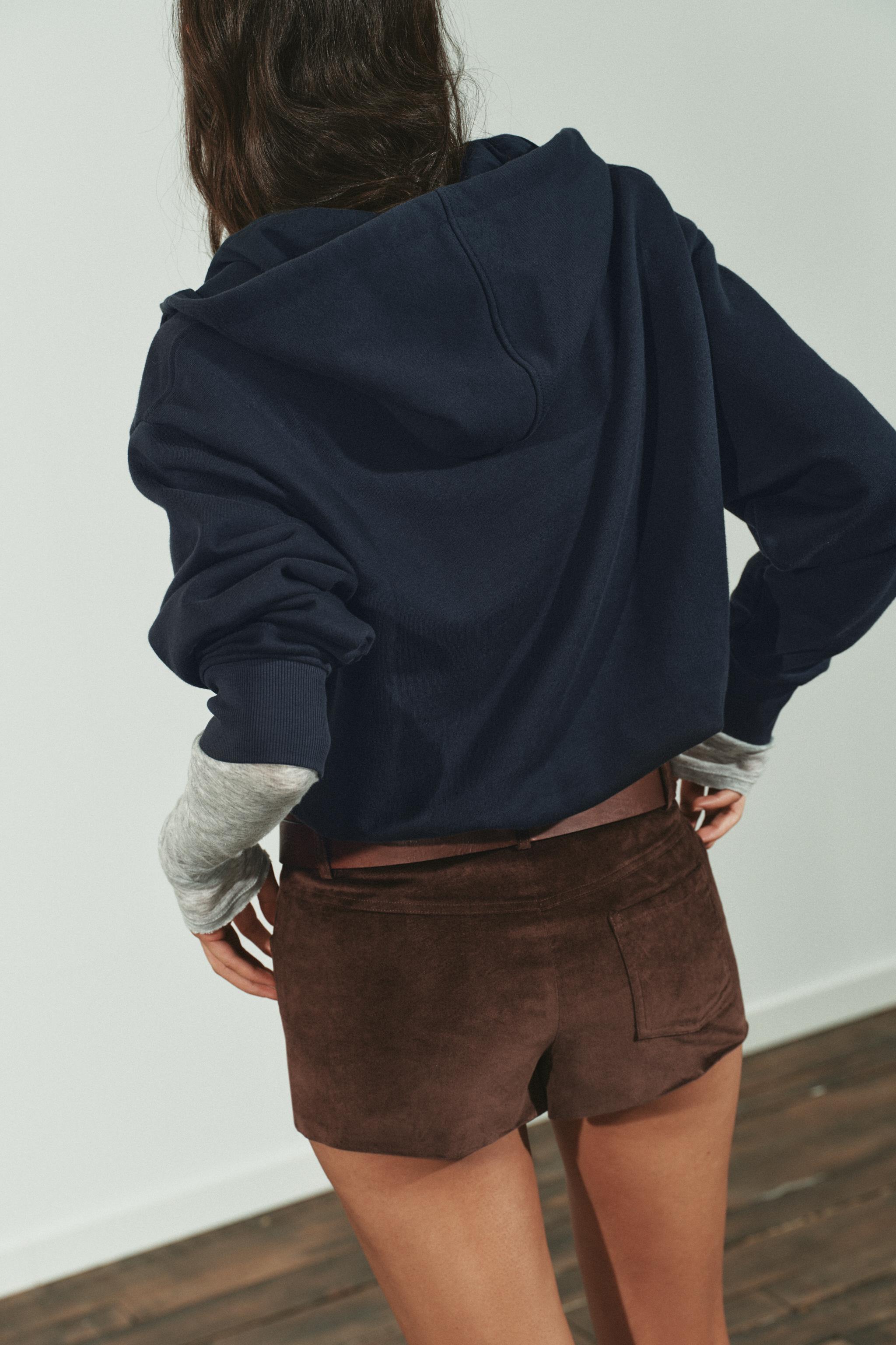 COMBINATION VARSITY SWEATSHIRT - Navy blue | ZARA United States