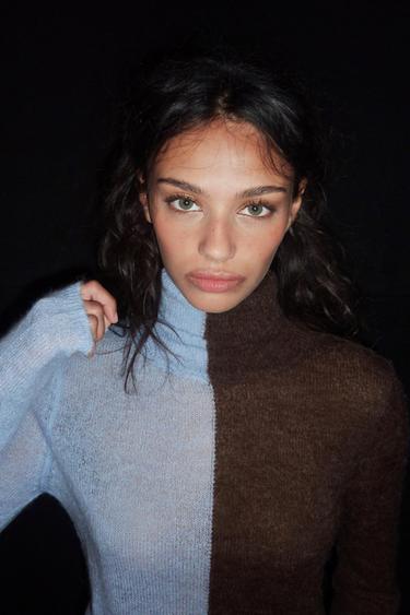 COLORBLOCK KNIT SWEATER — Multicolored 1