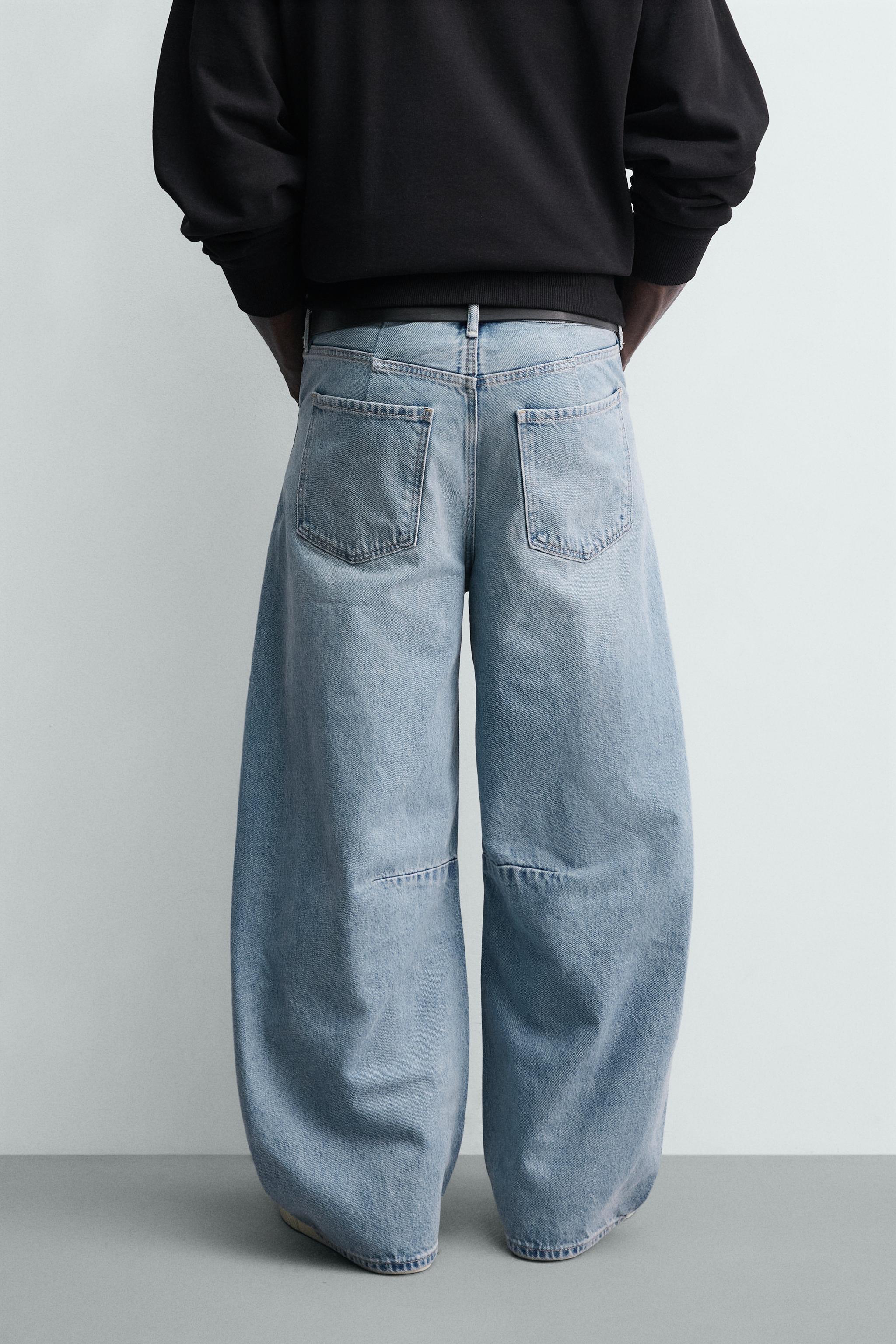 JEAN RELAXED BARREL FIT À PINCES