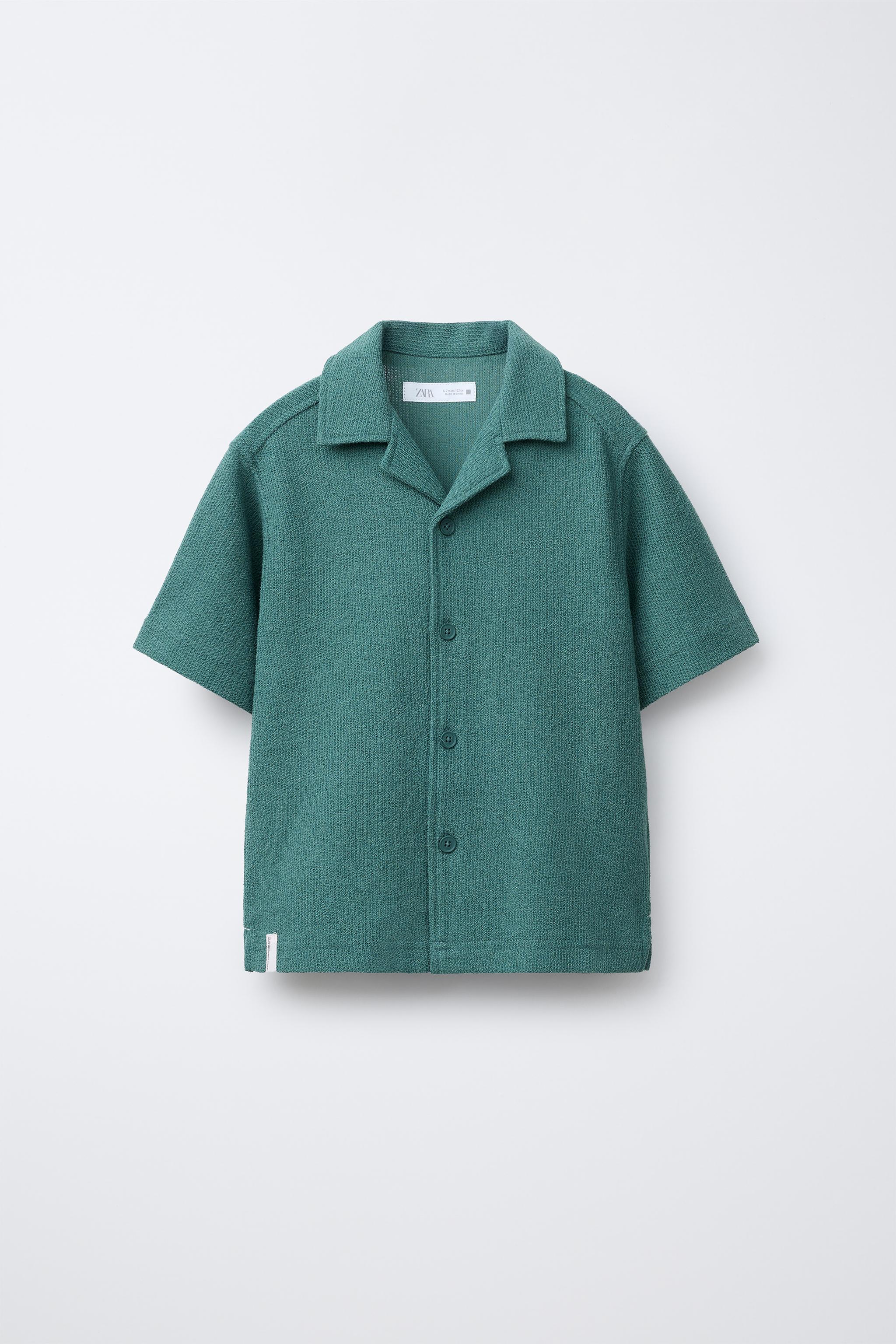 CHEMISE BOWLING RUSTIQUE EFFET ÉPONGE
