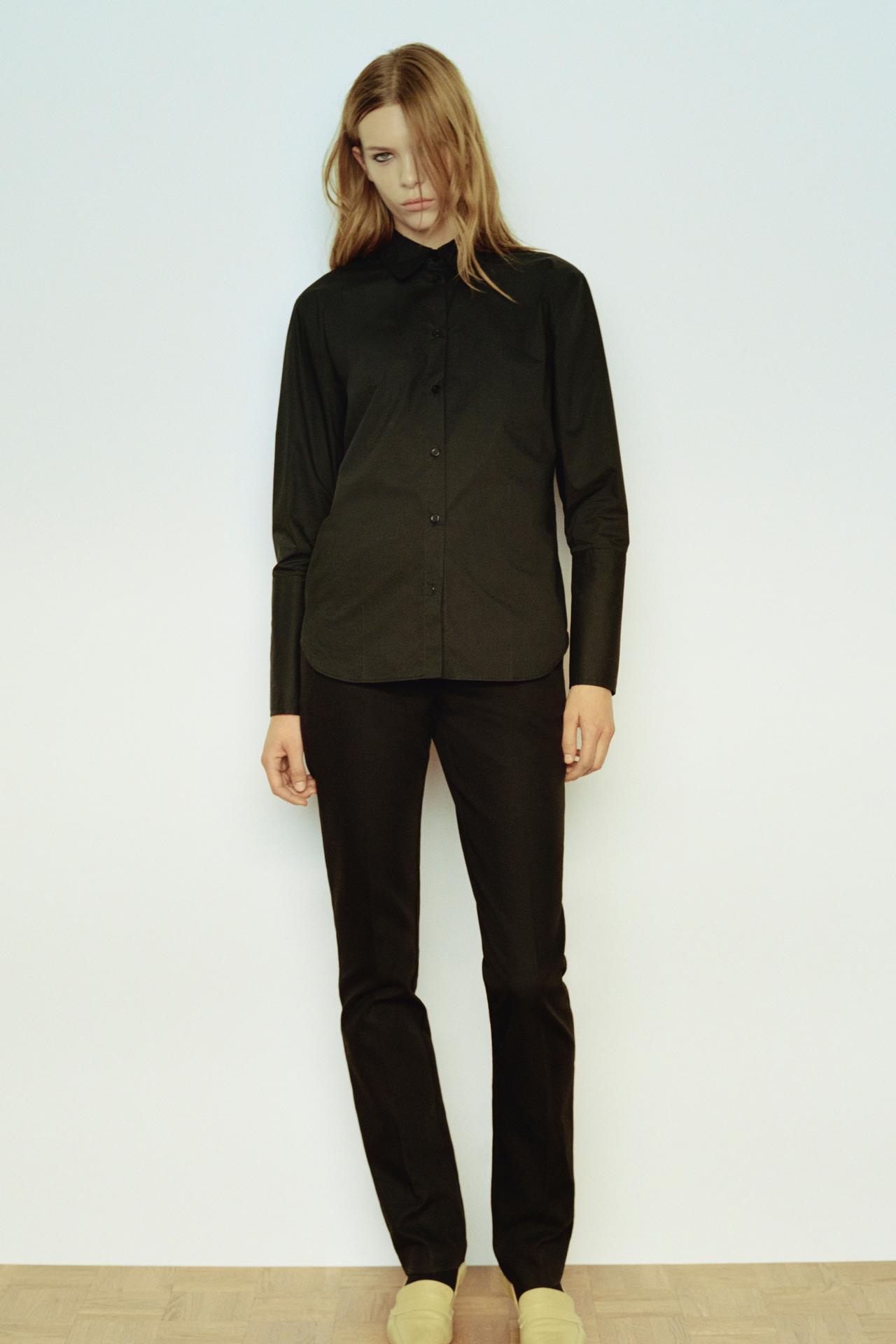 STRAIGHT-LEG TROUSERS WITH BELT LOOPS