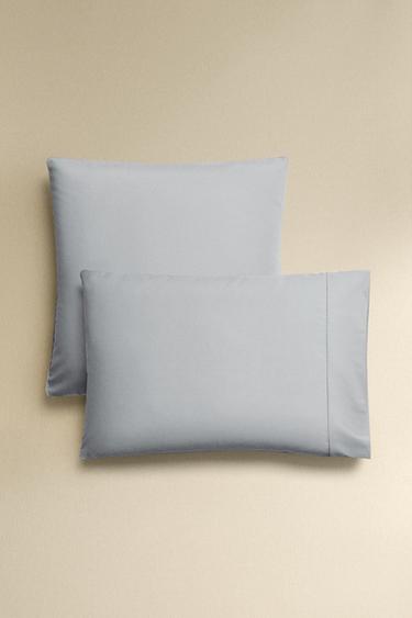 PERCALE PILLOWCASE (300 THREAD COUNT) - Blue by Zara