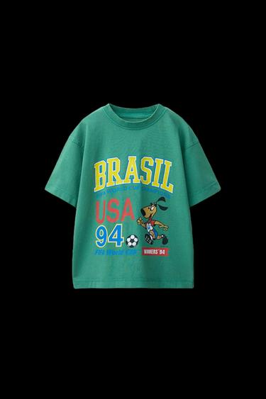 Zara FIFA WORLD CUP ™ 1994 PRINTED T-SHIRT - Green