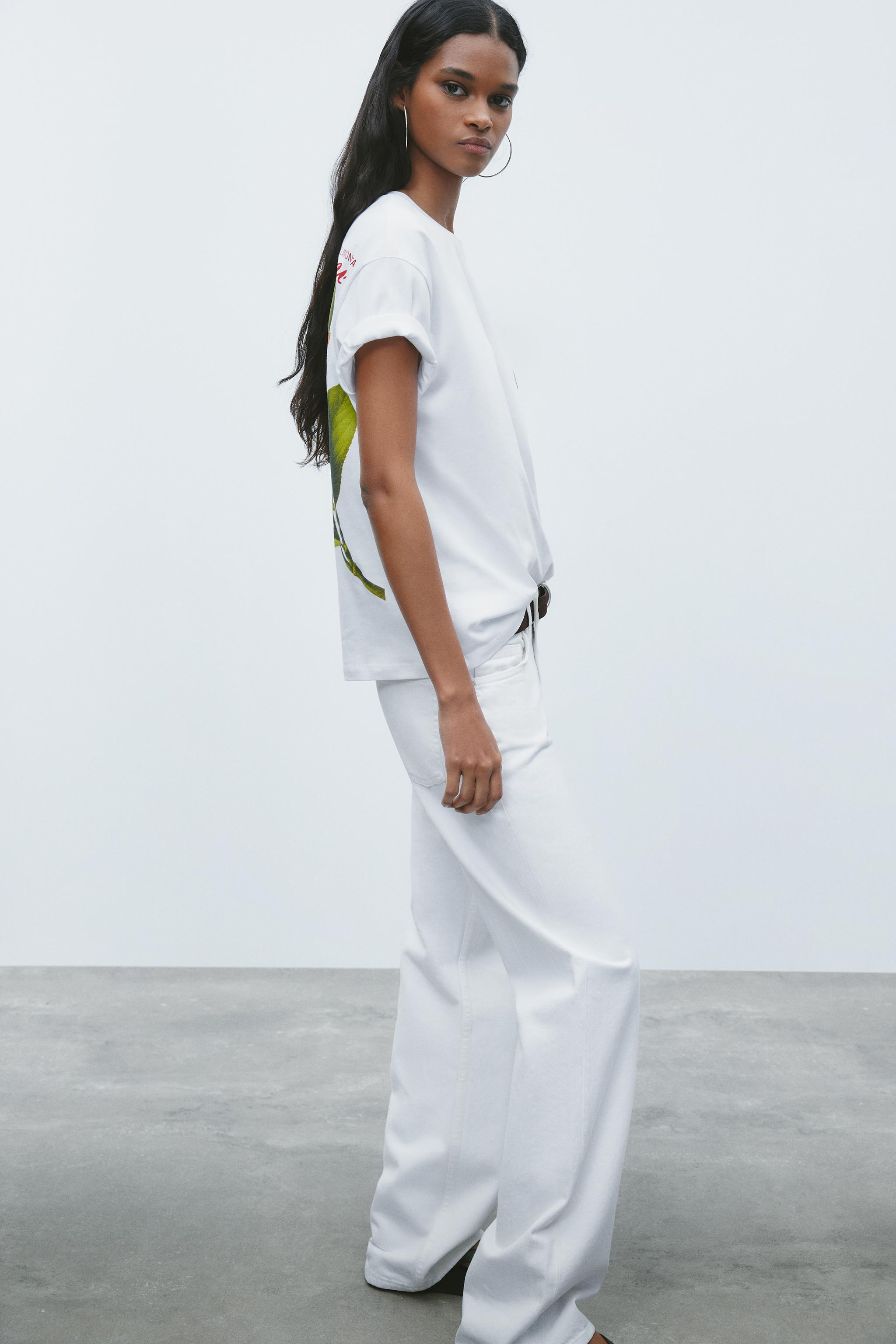 【ZARA】レモン柄プリントTシャツ PANCRACE BESSA 0085/325/250 レモン柄プリントTシャツ PANCRACE BESSA - ホワイト | ZARA