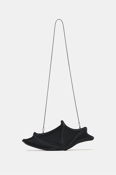Zara BAT RIGID BOX BAG - Black - Image 0