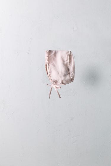 0-18 MOIS/ BONNET 100 % RAMIE ÉDITION LIMITÉE - Rose poudré de Zara