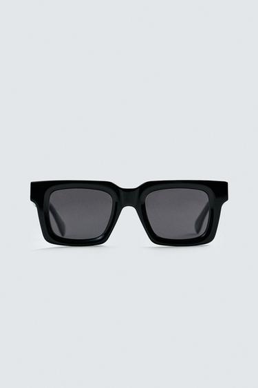 RECTANGULAR SUNGLASSES - Black by Zara - Image 0