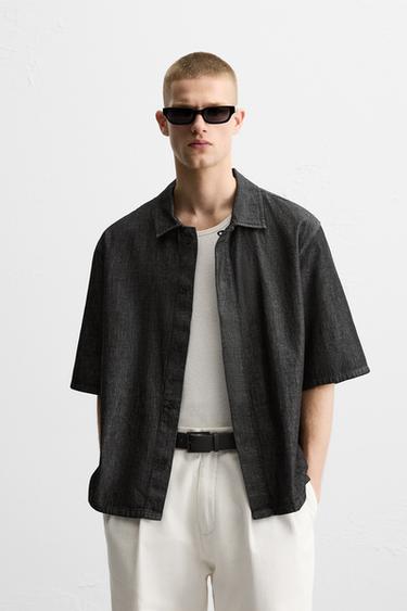 RELAXED FIT DENIM SHIRT