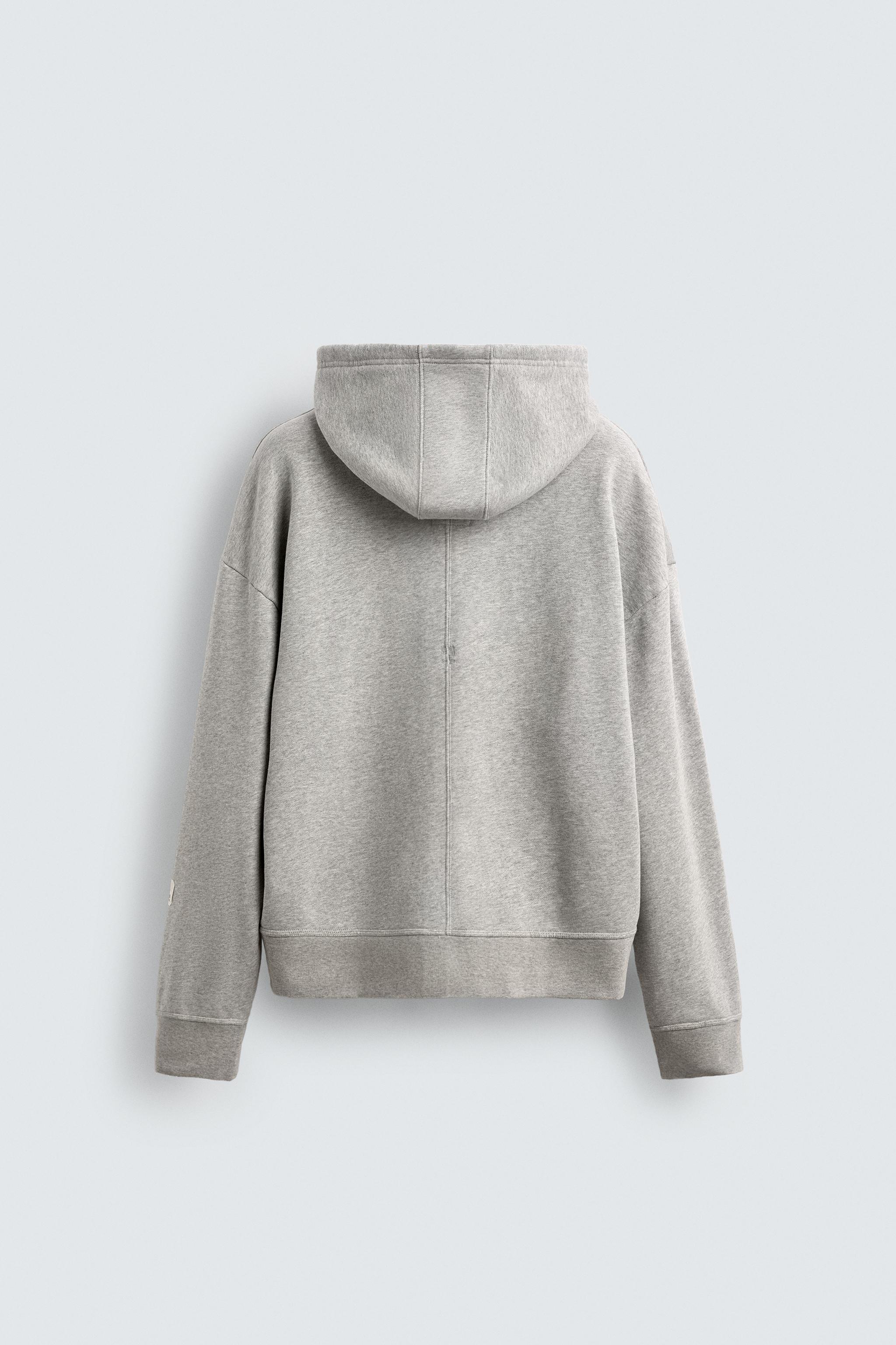 ジップフーディ X SR_A - グレーマール | ZARA Japan / 日本