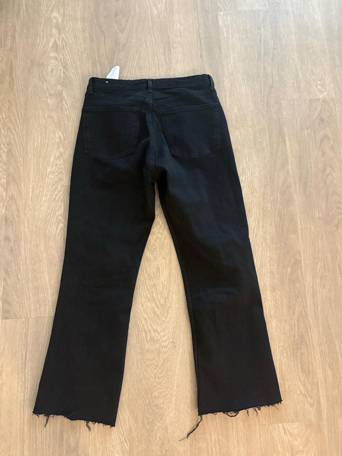 TRF HIGH-WAISTED CROPPED FLARE JEANS - Image 3