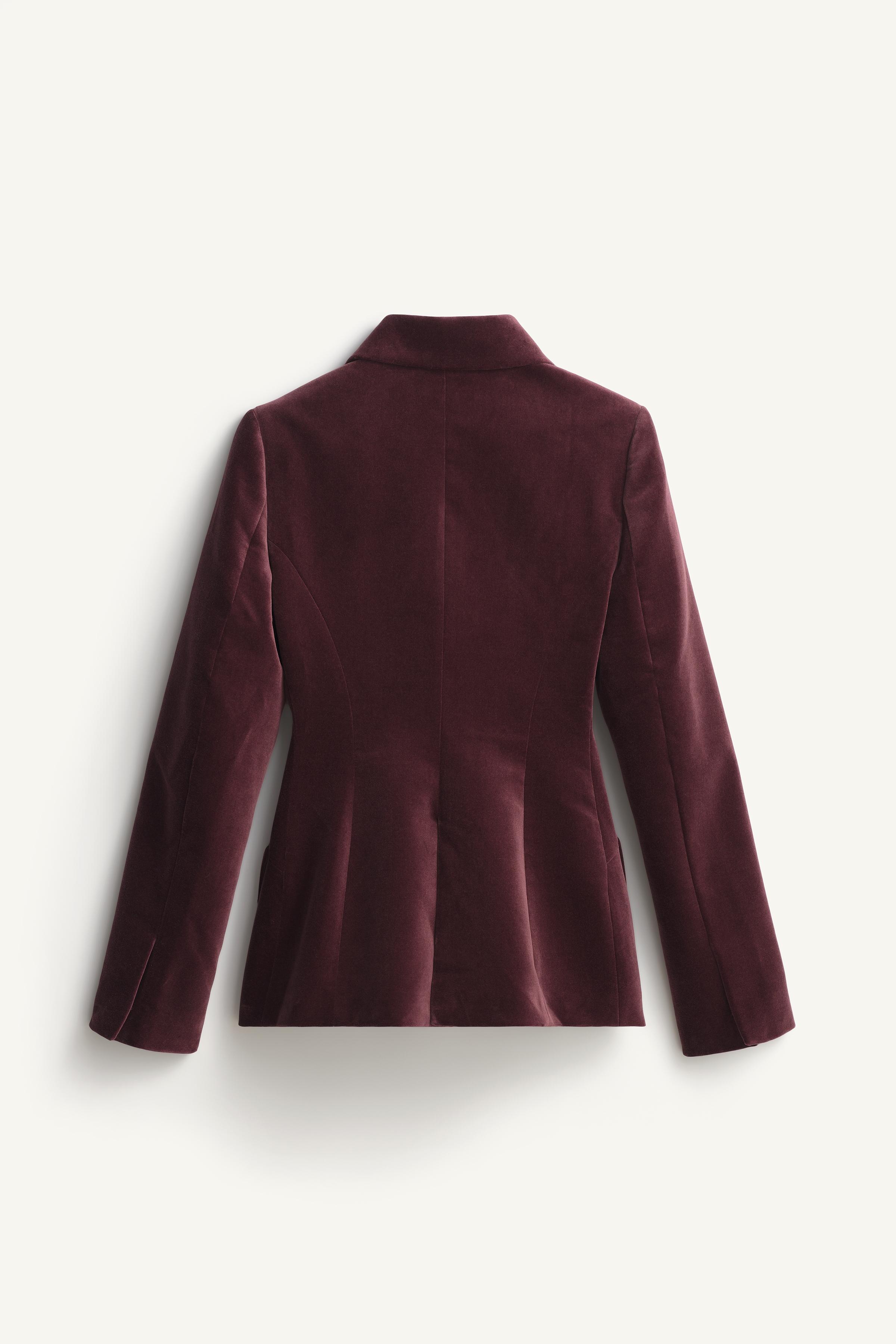 VESTE EN VELOURS BOUTON BIJOU ÉDITION LIMITÉE