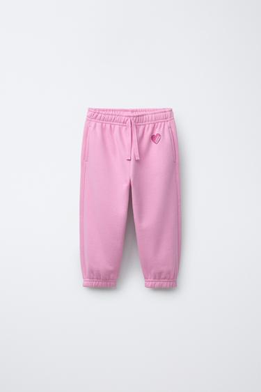 CALÇAS JOGGER BÁSICAS CORAÇÃO - Rosa-médio da Zara
