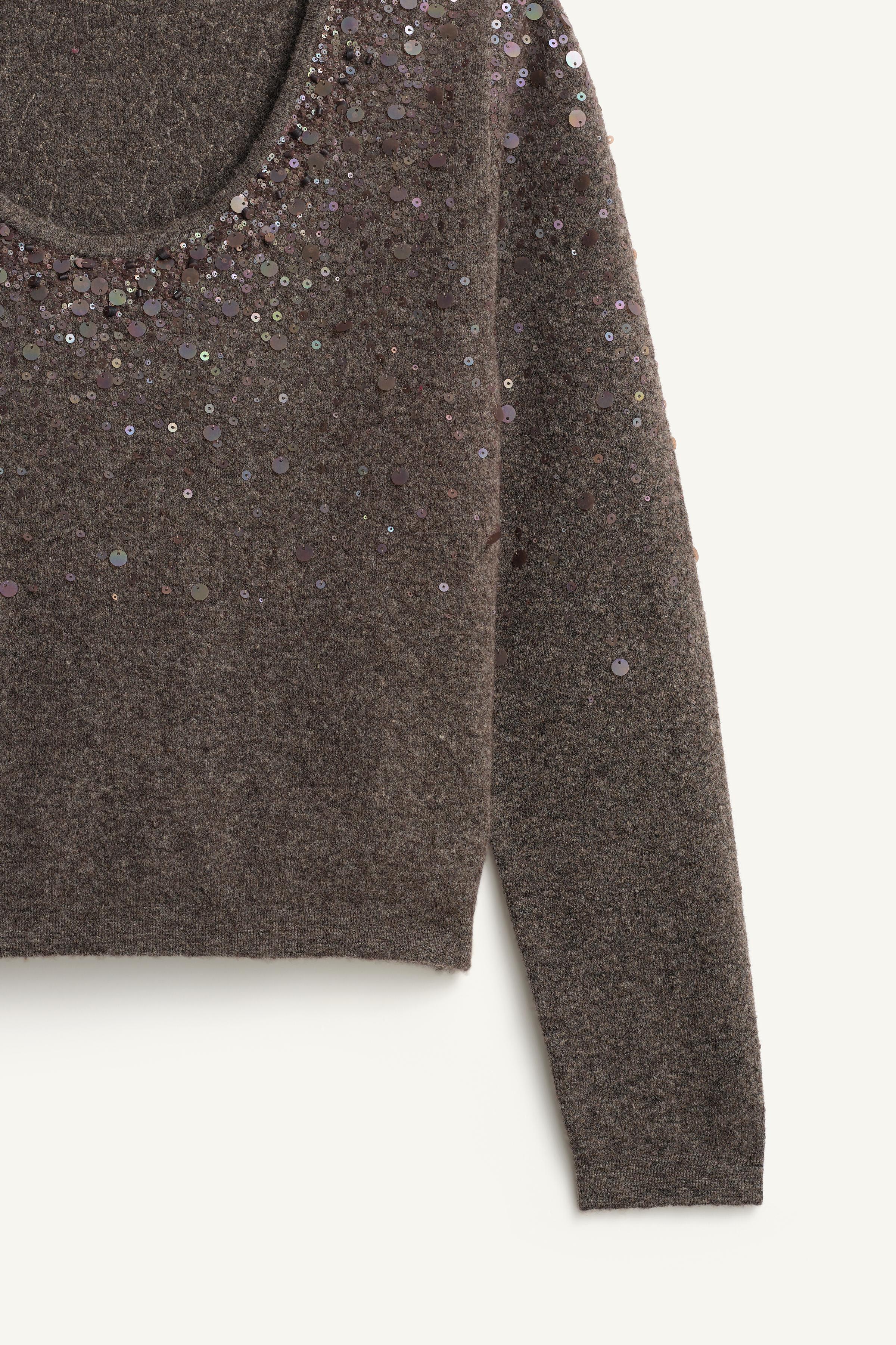 LIMITED EDITION YAK AND WOOL SEQUIN SWEATER