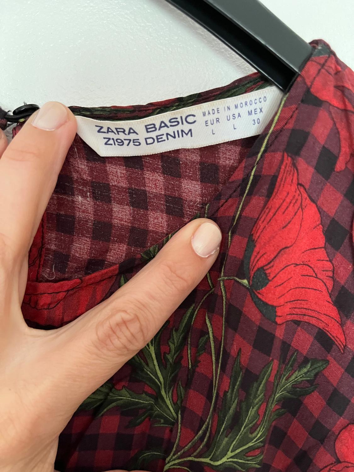 CHECK SHIRT WITH HEM DETAIL - Image 4