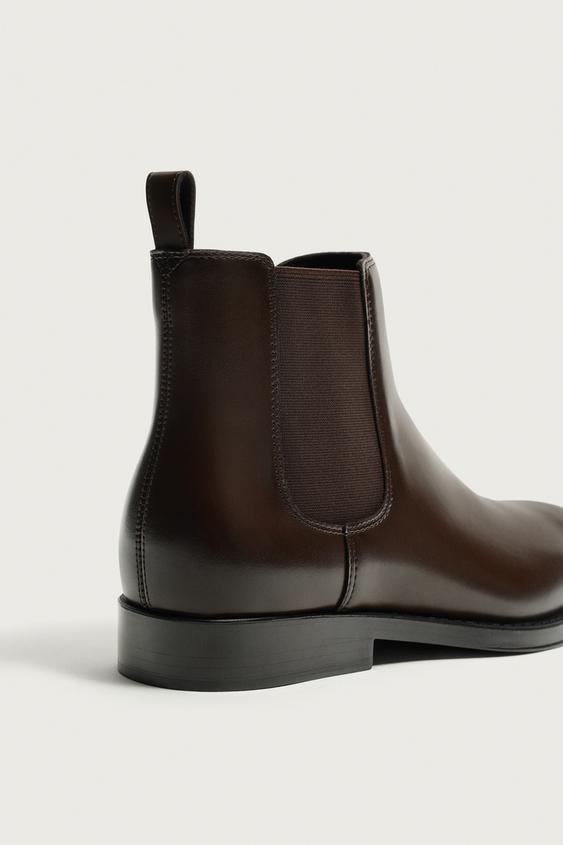 BOTTINES CHELSEA À BOUT POINTU - Marron de Zara - Image 2