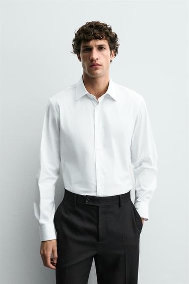 SLIM FIT SHIRT - White by Zara