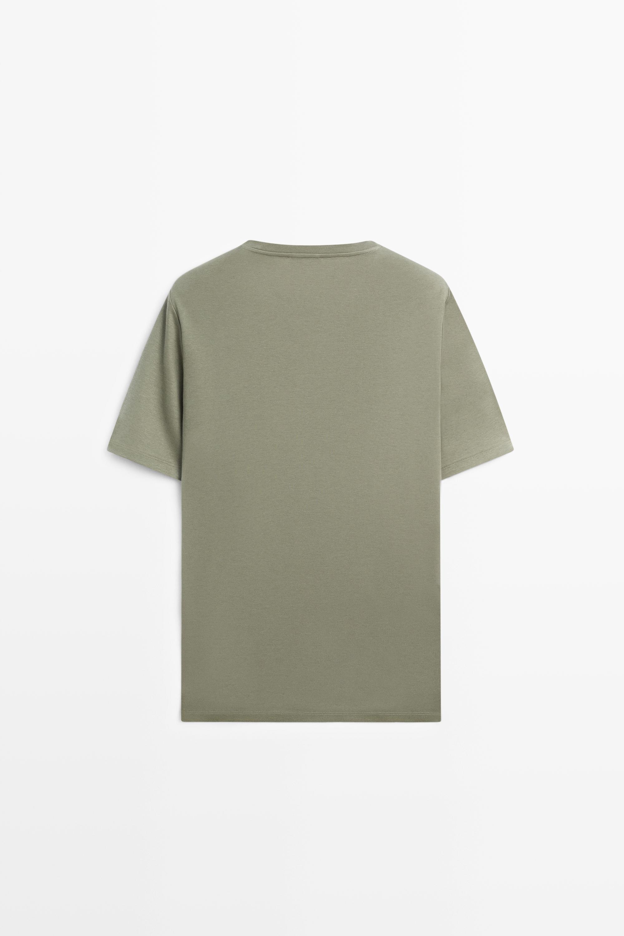 Cotton blend short sleeve T-shirt